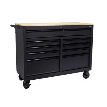George Tools Werkstattwagen mit schwarzen Griffen 117 cm schwarz - bestückt 159-teilig
