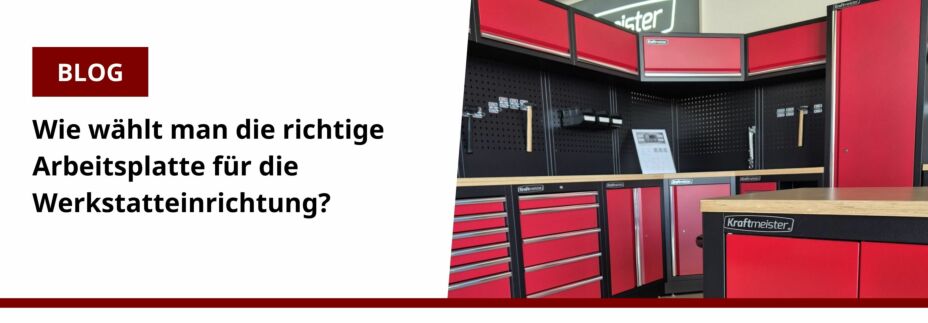 Arbeitsplatte für die Werkstatteinrichtung
