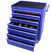 George Tools Werkzeugwagen gefüllt 7 Schubladen 144-teilig blau